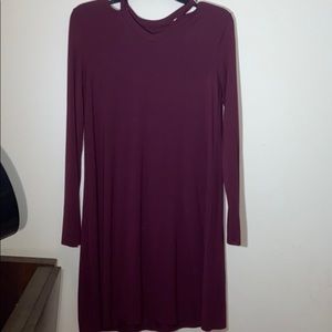 Burgundy dress